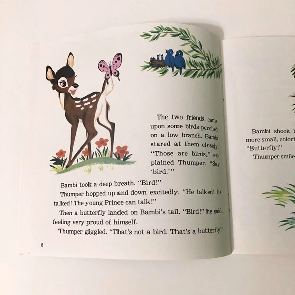 Vintage 1978 Bambi Walt Disneys Storyteller Book only NO  Tape - Picture 8 of 11